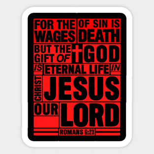 Romans 6:23 Eternal Life Sticker